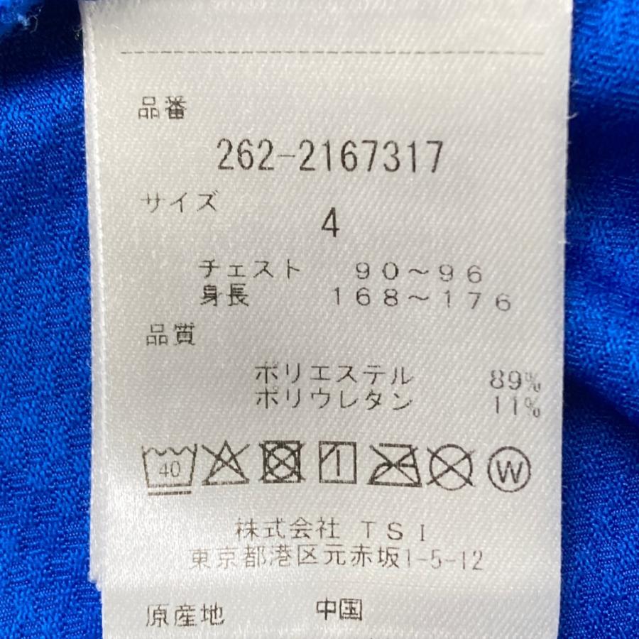 JACK BUNNY ジャックバニー モックネック 半袖Tシャツ ブルー系 4