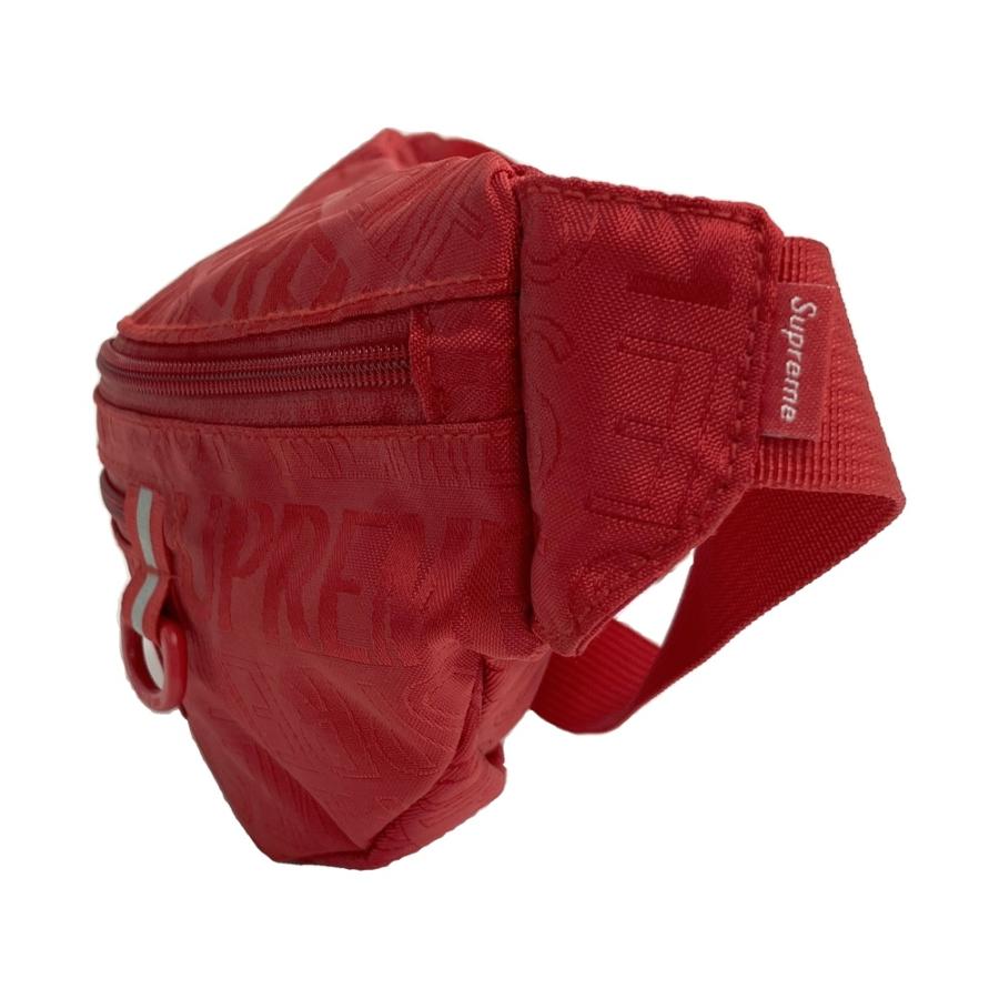 SUPREME シュプリーム 19SS WAIST BAG ウエストバッグ ロゴ総柄 レッド