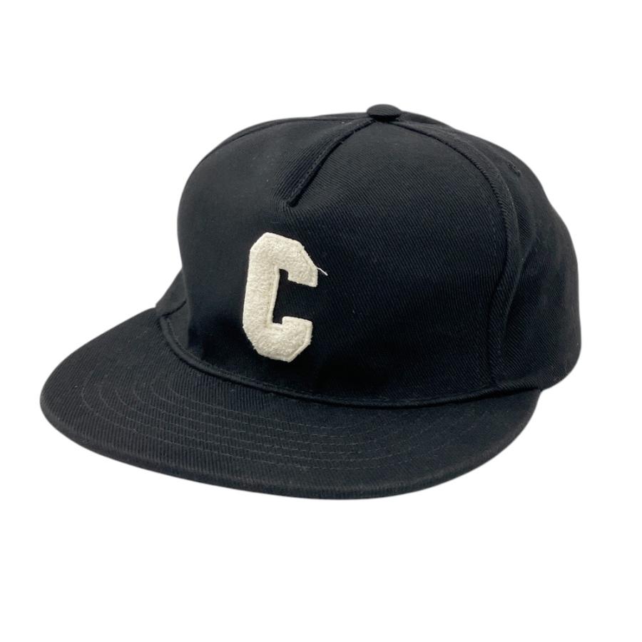 CELINE セリーヌ 2AUU6641M Cロゴ キャップ ブラック系 L メンズ