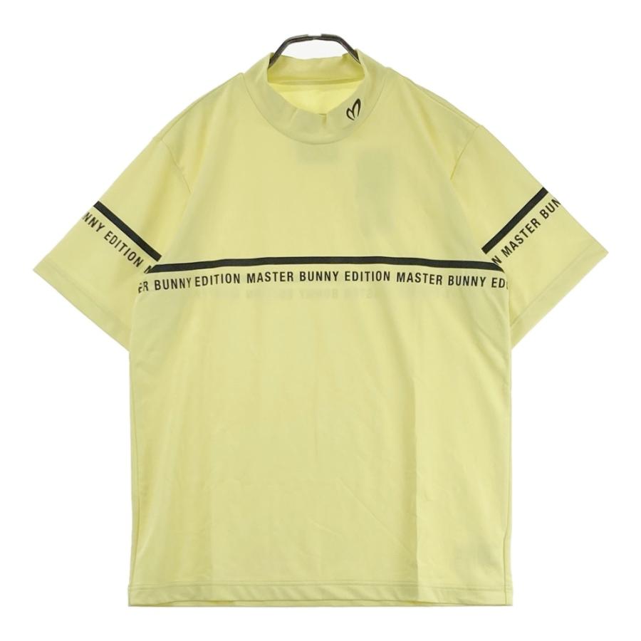 サイズ：4 MASTER BUNNY EDITION マスターバニーエディション  ハイネック 半袖Tシャツ  イエロー系 [240101703552] ゴルフウェア メンズ ストスト MASTER BUNNY EDITION（マスターバニーエディション） 【新品】MASTER