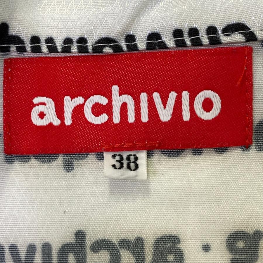 archivio（アルチビオ） ジップベスト 総柄 ホワイト系 38 ゴルフ