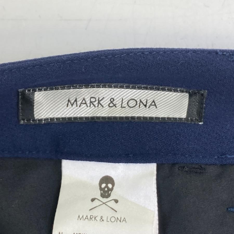 マークアンドロナ ロゴプリント スカートキュロット 38 ゴルフ MARK&LONA マークアンドロナ キュロットスカート ネイビー系 38 ゴルフ