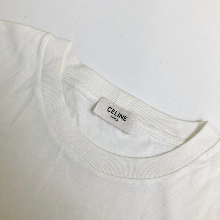 CELINE（セリーヌ） 2X761671Q クロップドTシャツ ホワイト系 XS