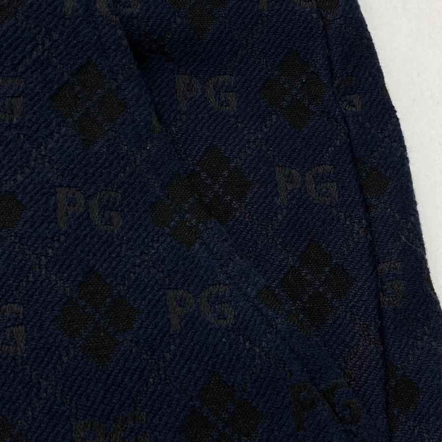 PEARLY GATES パーリーゲイツ ストレッチパンツ 総柄 ネイビー系 4