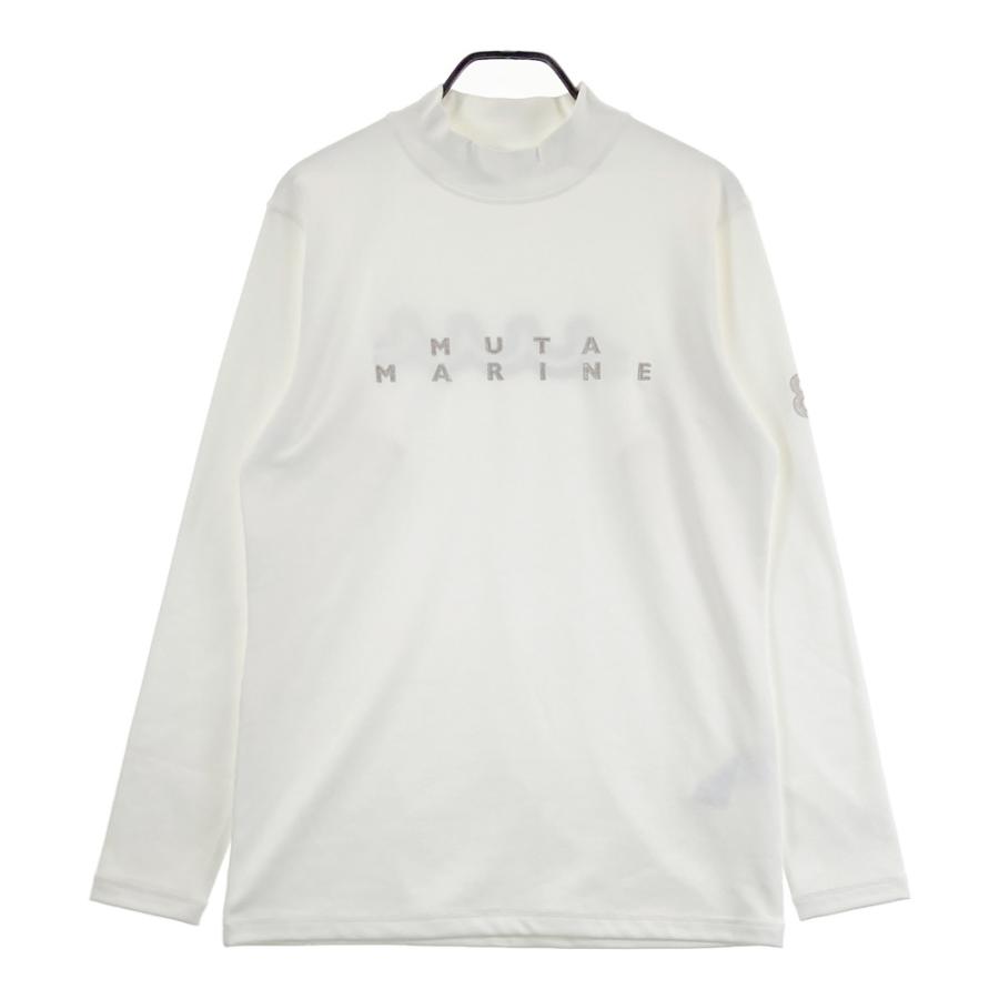 【美品】muta MARINE ムータマリン モックネックTシャツ 希少サイズ5 MUTA MARINE ムータマリン モックネック長袖Tシャツ ホワイト系 6