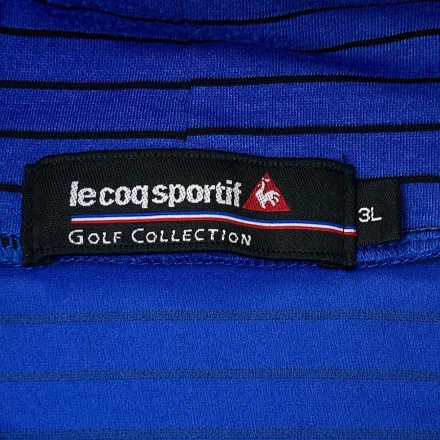 LE COQ GOLF ルコックゴルフ タートルネック 長袖Tシャツ ボーダー柄
