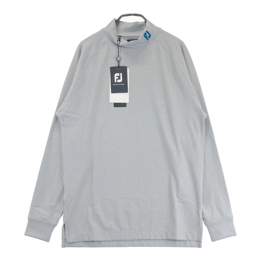 新品】FOOT JOY フットジョイ モックネック 長袖Tシャツ グレー系 M