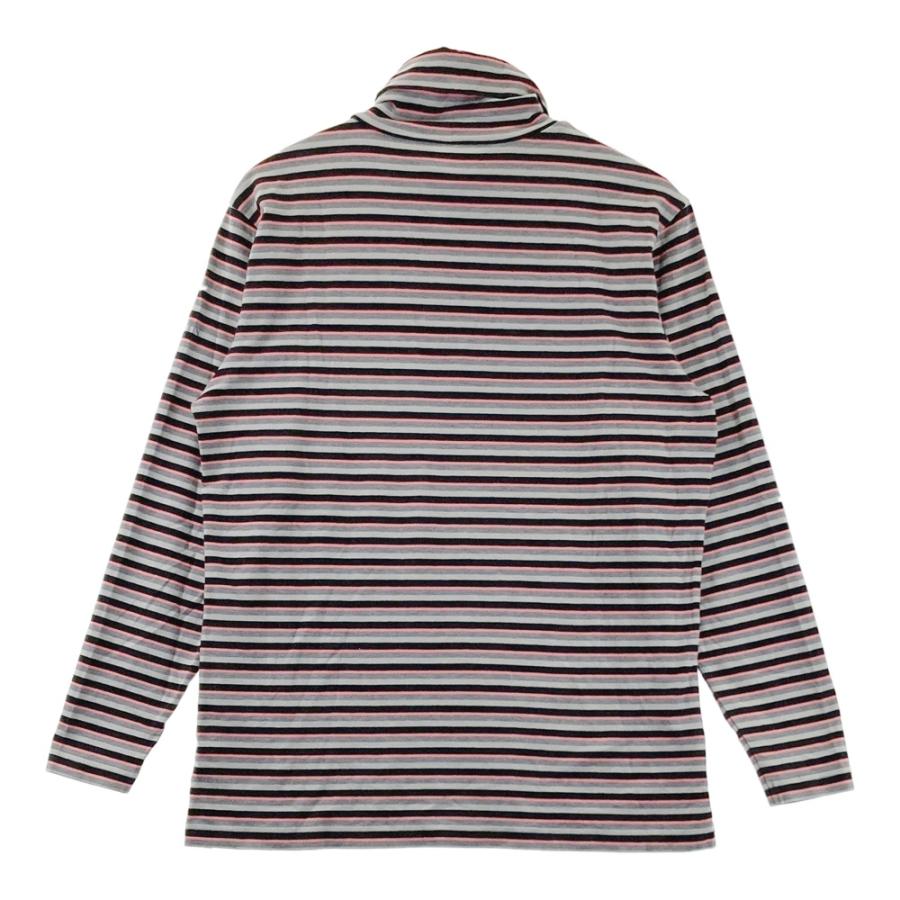 39,600円　新品　LANVIN ランバンスポール　ゴルフ　セーター　M LANVIN SPORT ランバン スポール タートルネック 長袖Tシャツ ボーダー