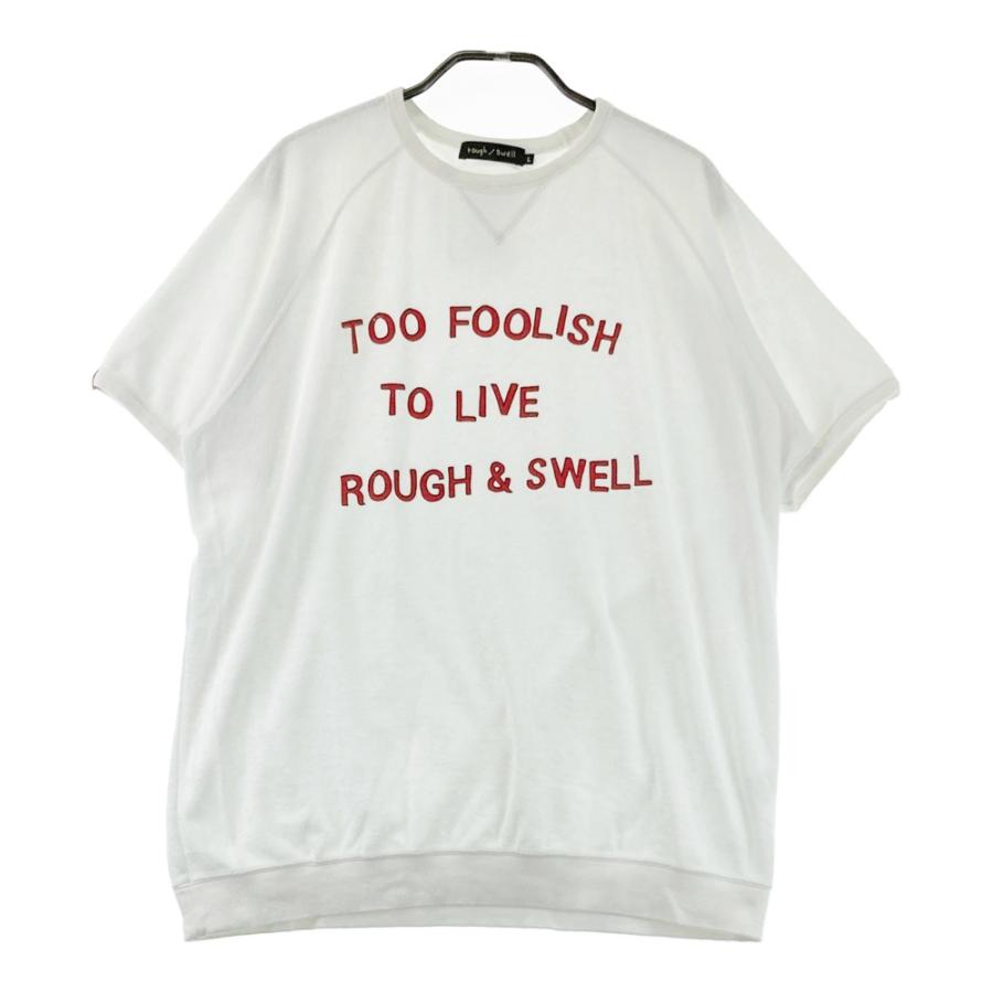 ROUGH&SWELL ラフアンドスウェル パイル 半袖Tシャツ ホワイト系 L