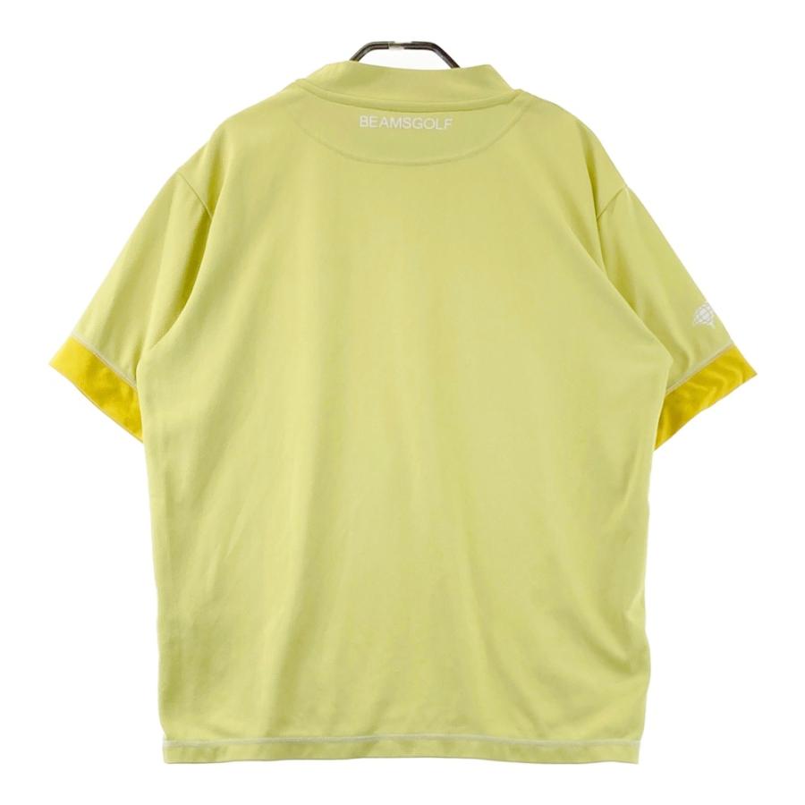 BEAMS GOLF ビームスゴルフ ハイネック 半袖Tシャツ イエロー系 L