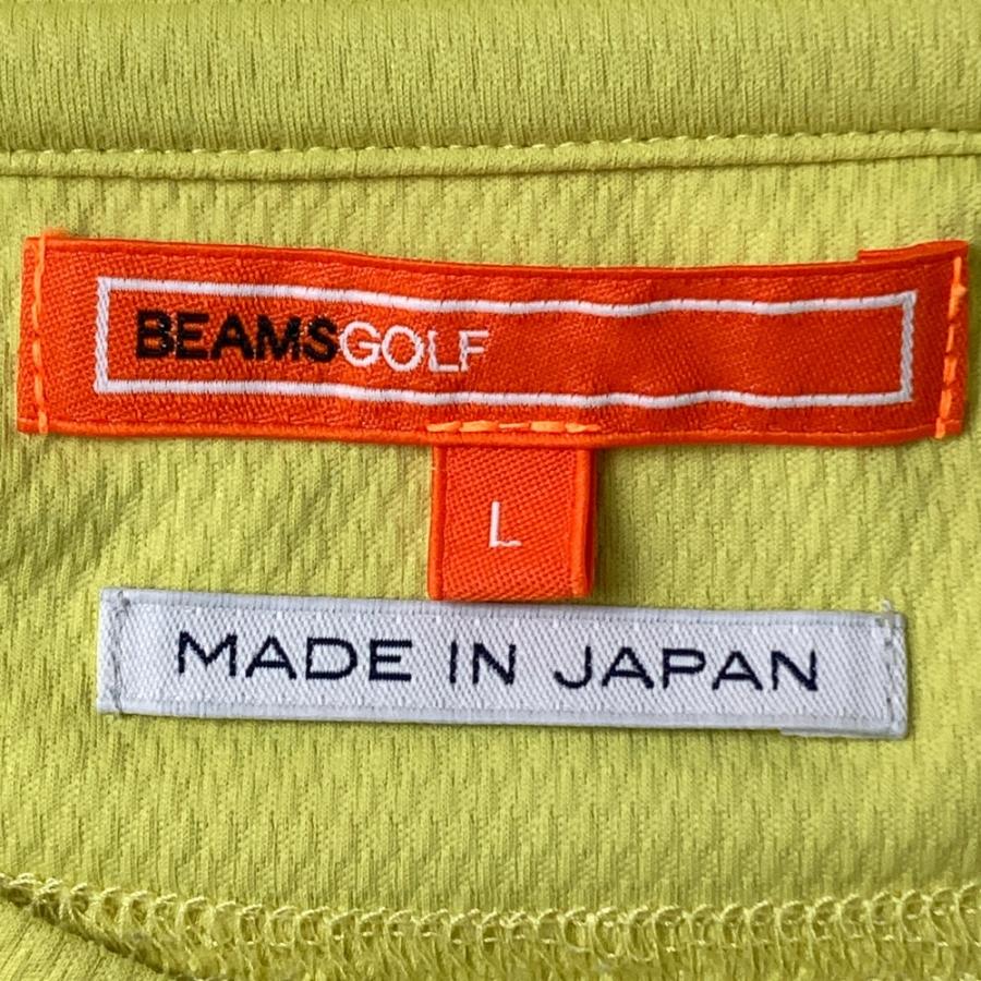 BEAMS GOLF タートルネック　半袖 BEAMS GOLF ビームスゴルフ ハイネック 半袖Tシャツ イエロー系 L