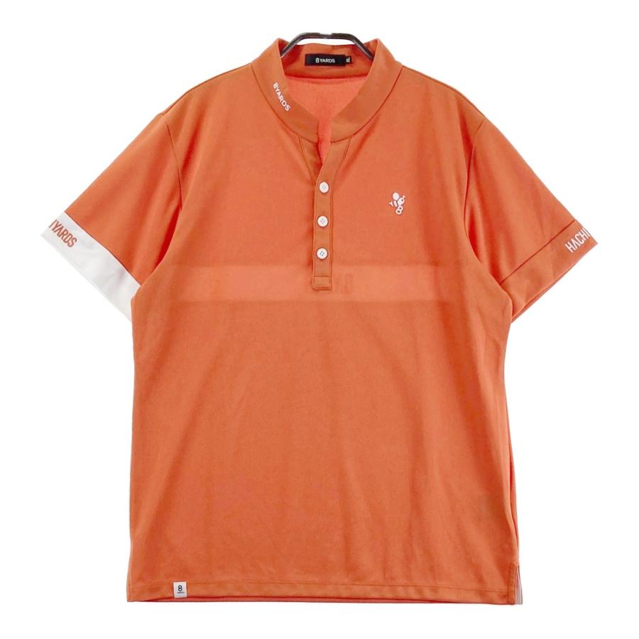 8YARDS ハチヤーズ 半袖Tシャツ スキッパー オレンジ系 XL ゴルフ