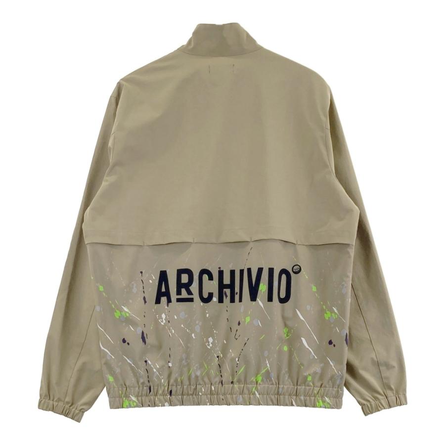 archivio（アルチビオ） ジップジャケット ペイント柄 ベージュ系 48