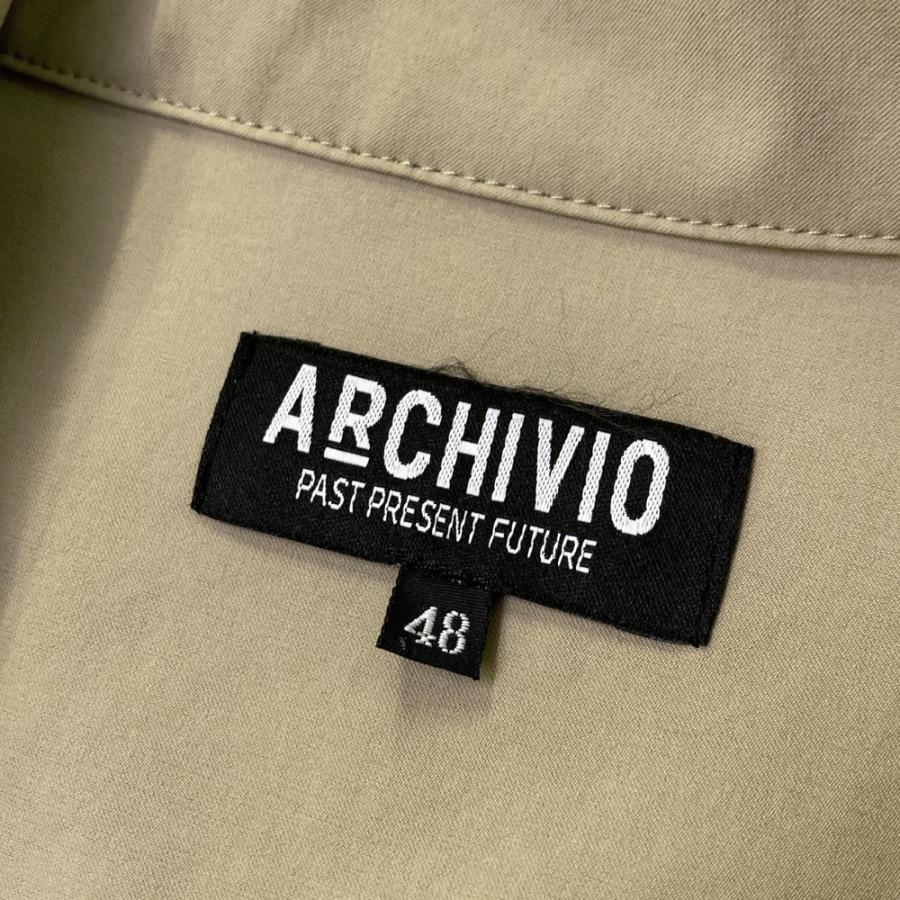 サイズ：48 ARCHIVIO アルチビオ  ジップジャケット ペイント柄 ベージュ系 [240101722928] ゴルフウェア メンズ ストスト archivio（アルチビオ） ジップジャケット ペイント柄 ベージュ系 48