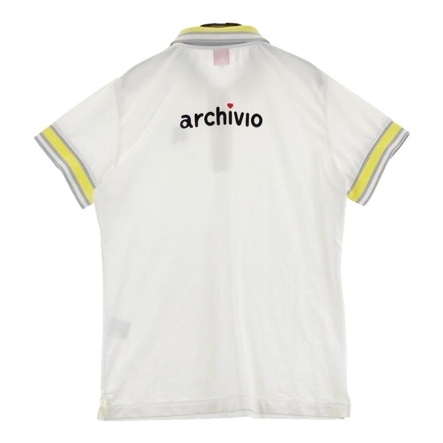 ARCHIVIO アルチビオ 半袖ポロシャツ ホワイト系 40 ゴルフウェア