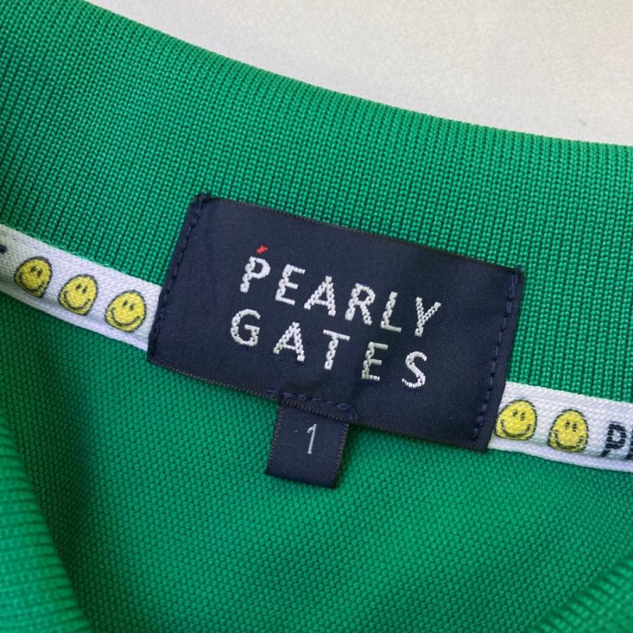 サイズ：0 PEARLY GATES パーリーゲイツ 2025年モデル 半袖ポロシャツ 刺繍  グリーン系 [240101499040] ゴルフウェア レディース ストスト PEARLY GATES（パーリーゲイツ） 2025年モデル 半袖ポロシャツ
