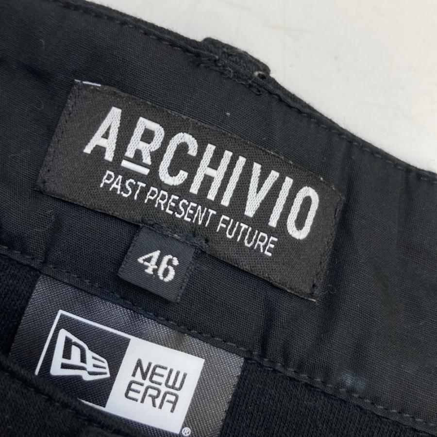 サイズ：46 ARCHIVIO アルチビオ ×NEW ERA スウェット ロングパンツ  ブラック系 [240101724076] ゴルフウェア メンズ ストスト archivio（アルチビオ） ×NEW ERA スウェット ロングパンツ ブラック系