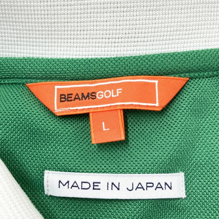 BEAMS GOLF ビームスゴルフ 半袖ポロシャツ グリーン系 L ゴルフウェア