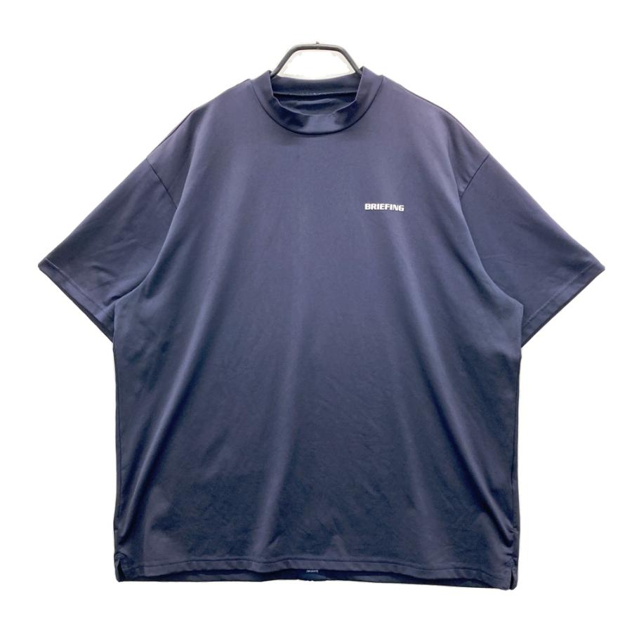BRIEFING GOLF ブリーフィング モックネック 半袖Tシャツ ネイビー系