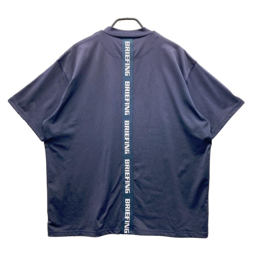 BRIEFING GOLF ブリーフィング モックネック 半袖Tシャツ ネイビー系