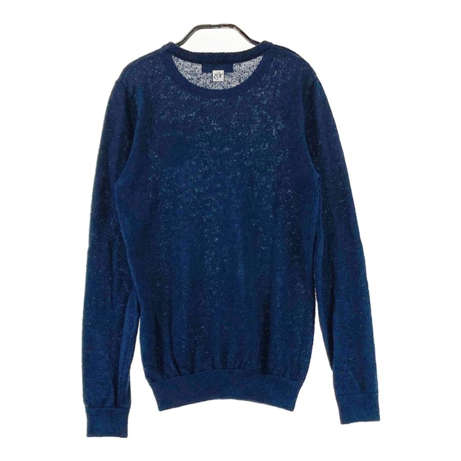 【新品・タグ付き】ZOY クルーネックセーター ZOY（ゾーイ） サマーニット ニットセーター ネイビー系 38 ゴルフ