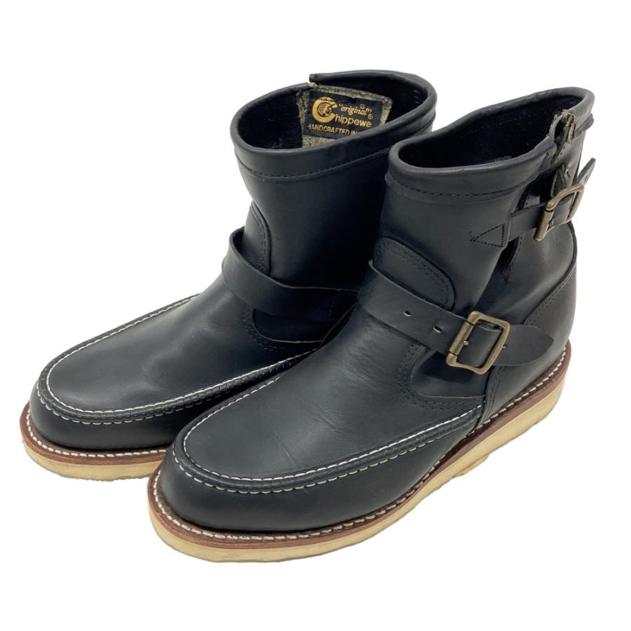 CHIPPEWA チペワ 97879 エンジニアブーツ モックトゥ ブラック系 8E