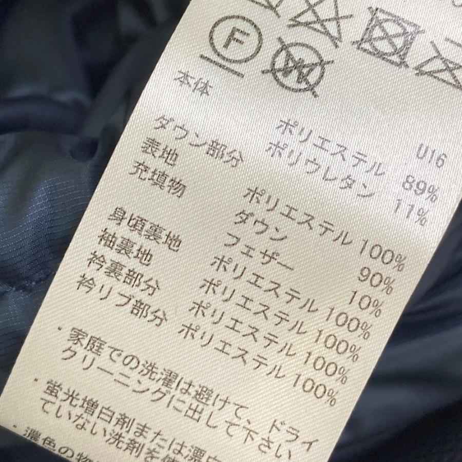 ZOY ゾーイ 長袖ダウンジャケット 総柄 ネイビー系 2 ゴルフウェア