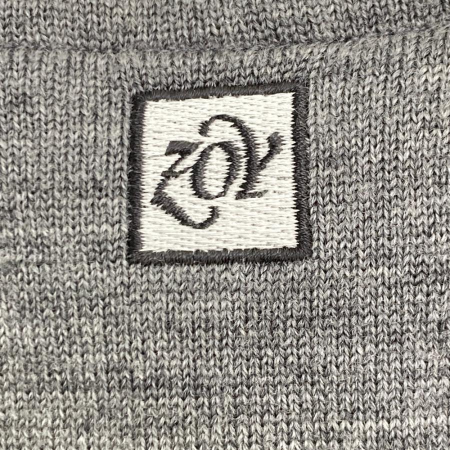 ZOY ゾーイ ジップ ニットジャケット グレー系 1 ゴルフウェア メンズ
