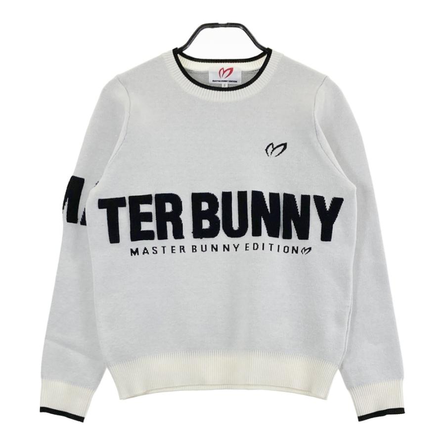 サイズ：0 MASTER BUNNY EDITION マスターバニーエディション  ニットセーター  ホワイト系 [240101724740] ゴルフウェア レディース ストスト MASTER BUNNY EDITION マスターバニーエディション ニットセーター