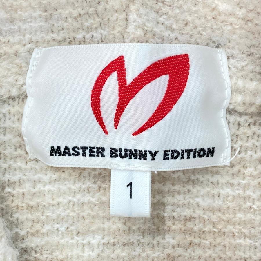 サイズ：1 MASTER BUNNY EDITION マスターバニーエディション 2025年モデル ニットパーカー ウール混  ベージュ系 [240101724742] ゴルフウェア レディース ストスト MASTER BUNNY EDITION（マスターバニーエディション） 2025年モデル