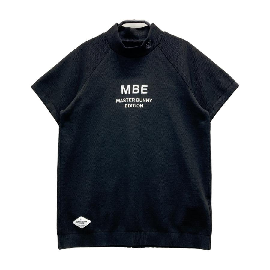 サイズ：0 MASTER BUNNY EDITION マスターバニーエディション 2025年 半袖ハイネックTシャツ  ブラック系 [240101561245] ゴルフウェア レディース ストスト MASTER BUNNY EDITION（マスターバニーエディション） 2025年モデル