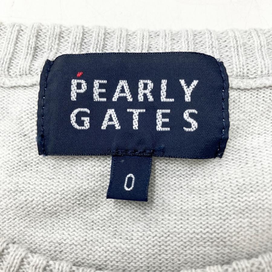 PEARLY GATES セーター サイズ4 グレー　スヌーピー PEARLY GATES パーリーゲイツ ×PEANUTS ニットセーター スヌーピー