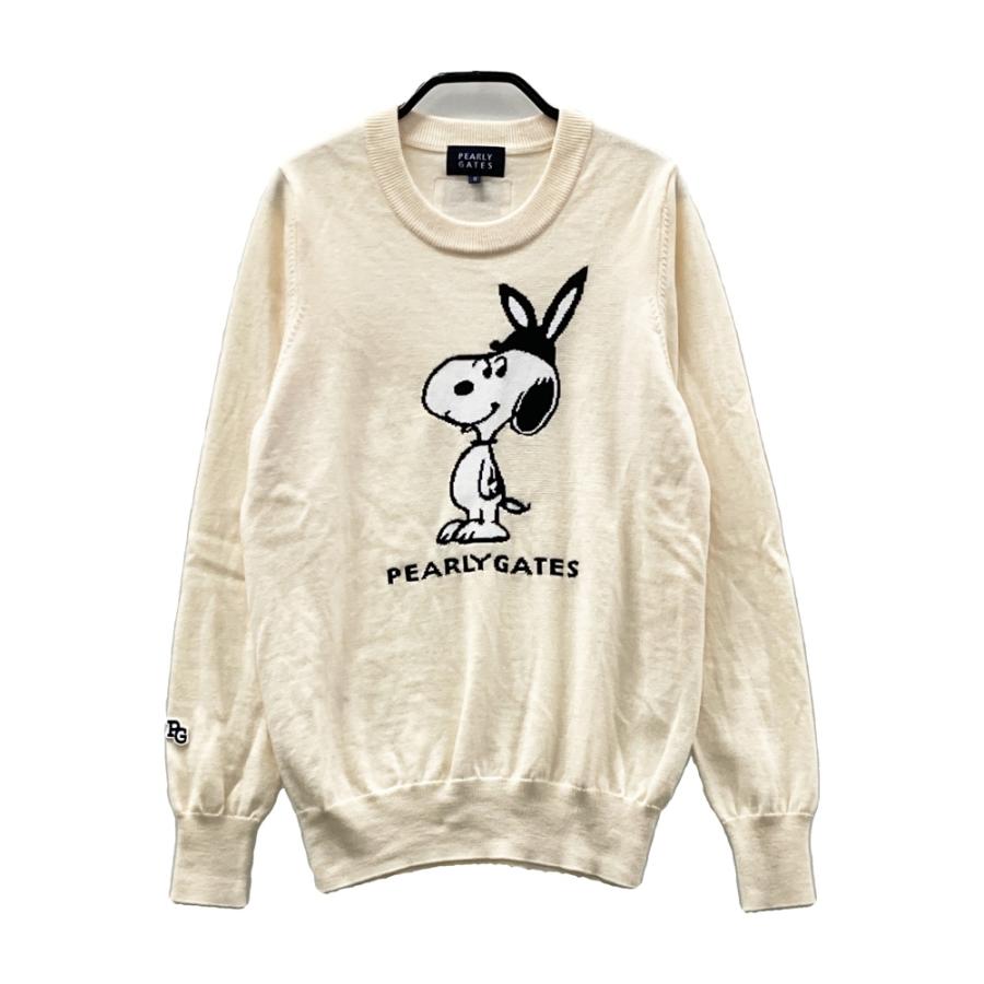Pearly gates パーリーゲイツ　スヌーピー ニット　セーター　XL PEARLY GATES パーリーゲイツ ×PEANUTS ニットセーター ウール