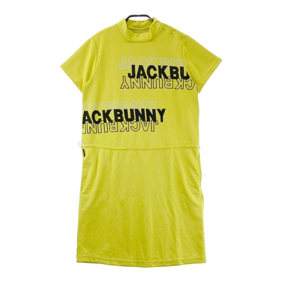 サイズ：1 JACK BUNNY ジャックバニー  ハイネック 半袖ワンピース  イエロー系 [240101725800] ゴルフウェア レディース ストスト Jack Bunny!!（ジャックバニー） JACK BUNNY ハイネック 半袖