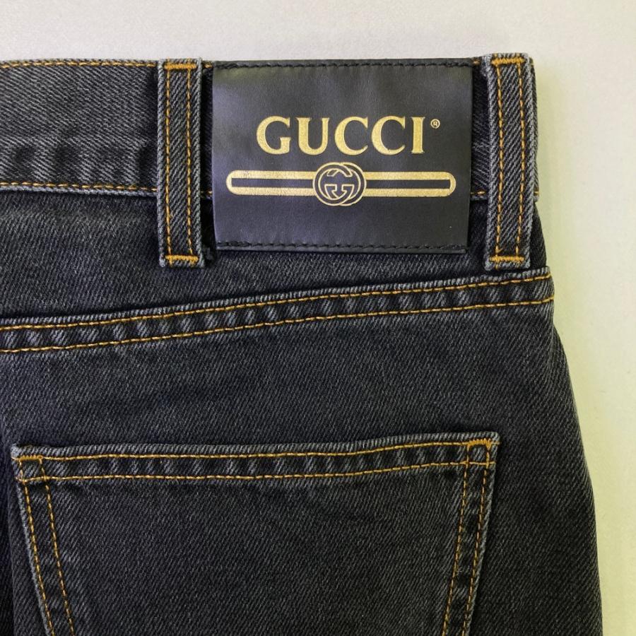 GUCCI（グッチ） 408637 XDAP2 エンブロイダリー デニムパンツ 刺繍 