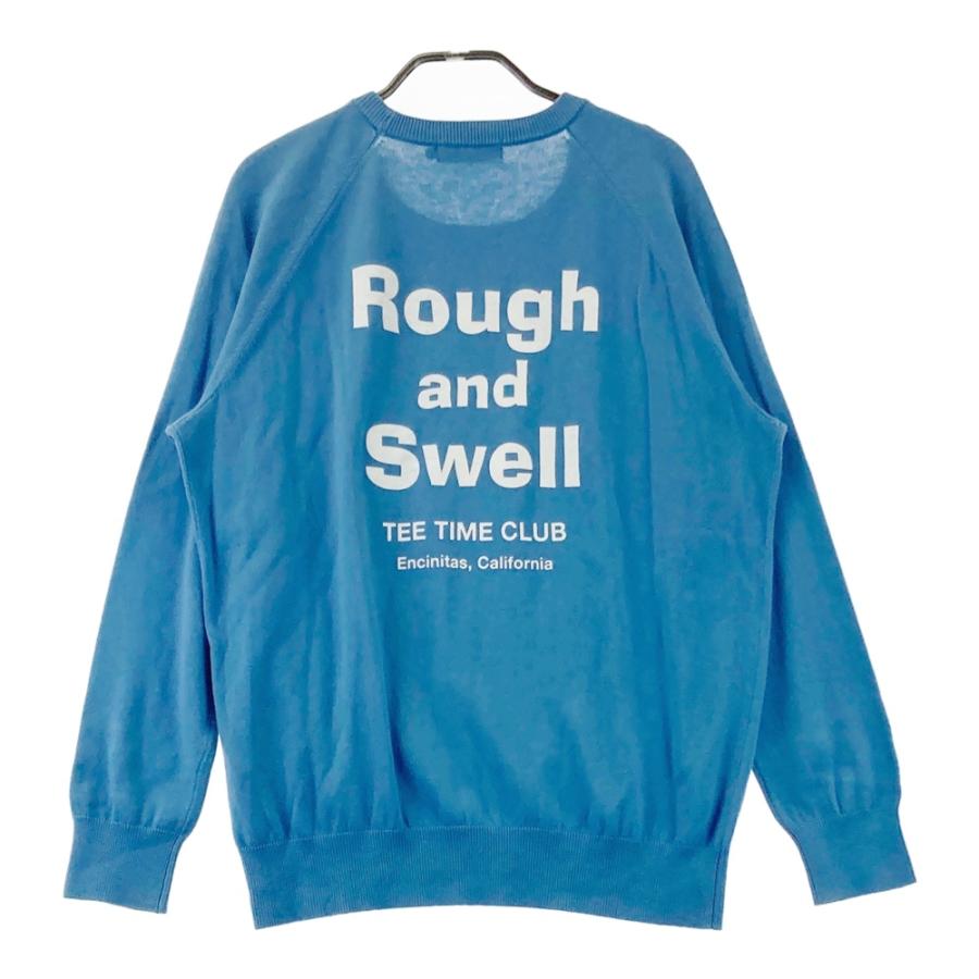 ROUGH&SWELL ラフアンドスウェル ニットセーター プリント ブルー系 M