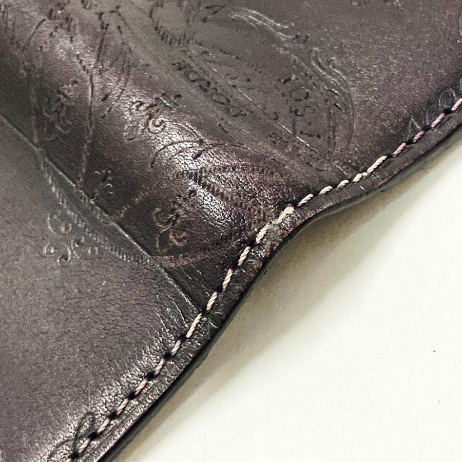 Berluti ベルルッティ 二つ折り長財布 札入れ カリグラフィ ブラック系