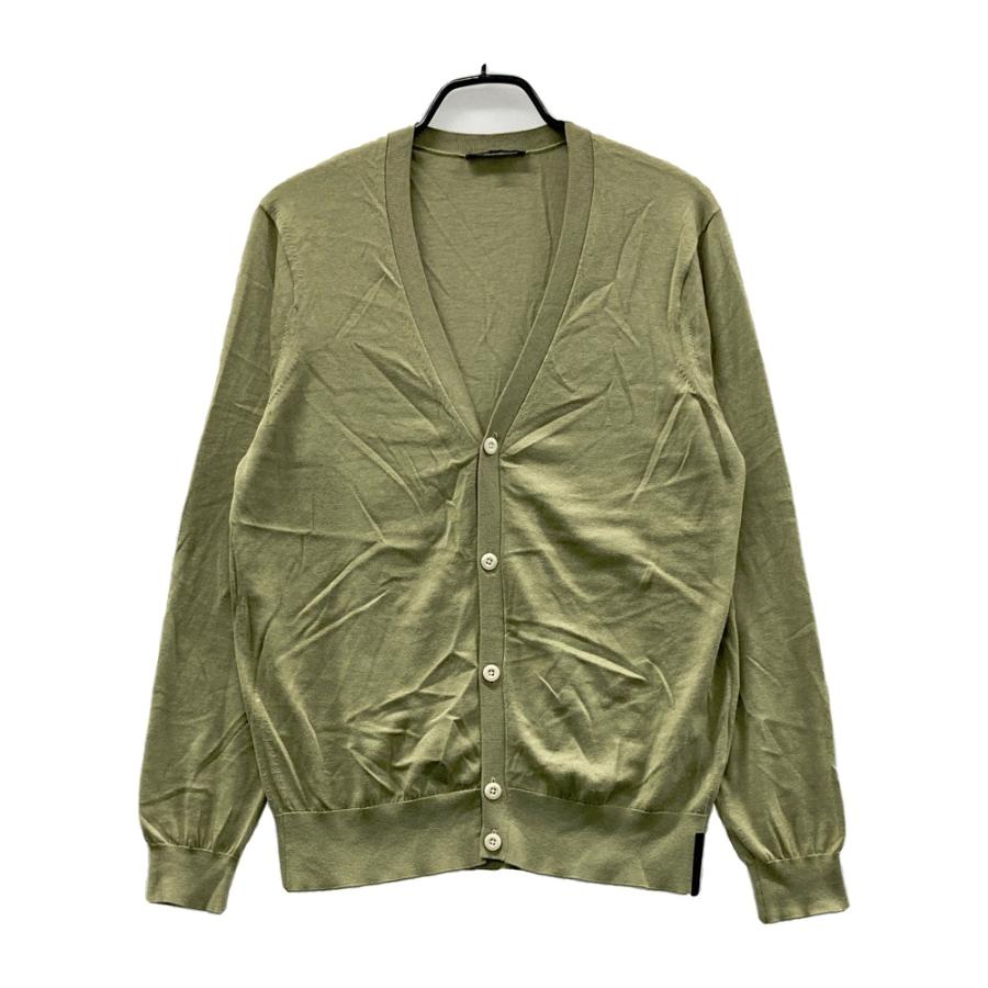 サイズ：M TRAVIS MATHEW トラビスマシュー 7AF110 シルク混 ニットカーディガン  カーキ系 [240101727307] ゴルフウェア メンズ ストスト TRAVISMATHEW トラビスマシュー 7AF110 シルク混 ニットカーディガン