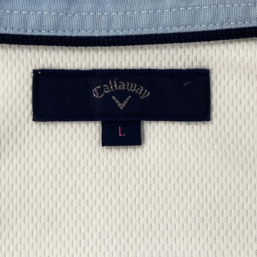 Callaway（キャロウェイ） 半袖ポロシャツ アロハ柄 ブルー系 L ゴルフ
