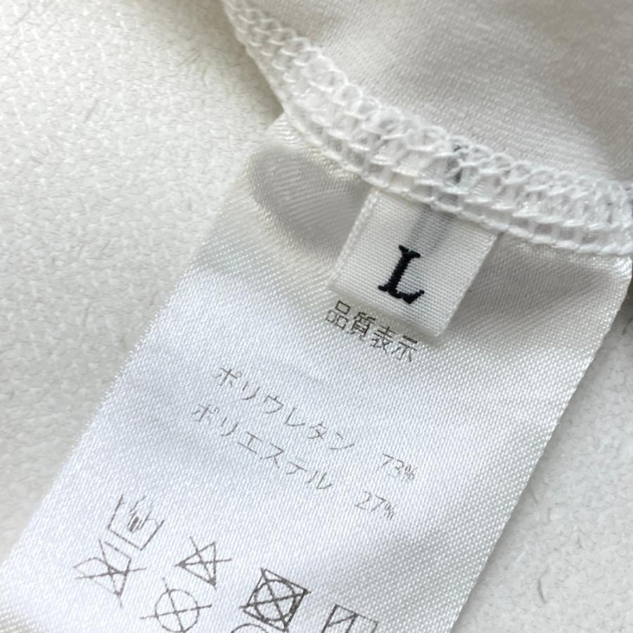 EFFLORESCENCE 半袖シャツ ホワイト Lサイズ EFFLORESCENCE エフロレッセンス ハイネック半袖Tシャツ ホワイト系 L