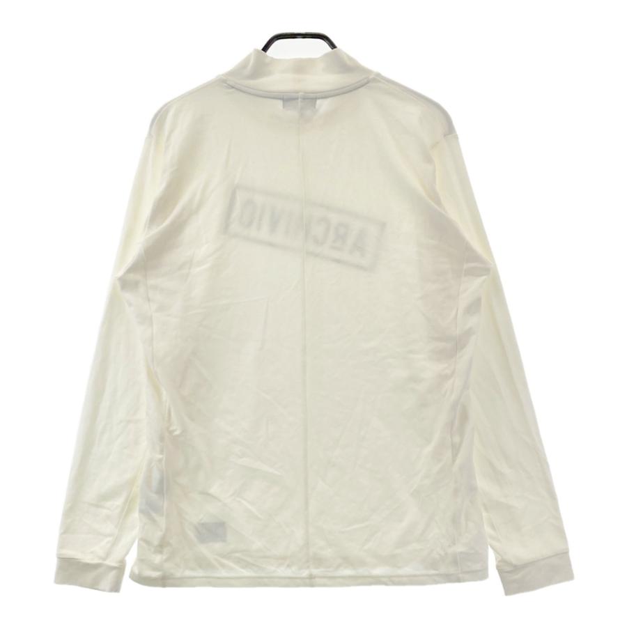 サイズ：50 ARCHIVIO アルチビオ  モックネック 長袖Tシャツ  ホワイト系 [240101728277] ゴルフウェア メンズ ストスト ARCHIVIO アルチビオ モックネック 長袖Tシャツ ホワイト系 50 ゴルフ
