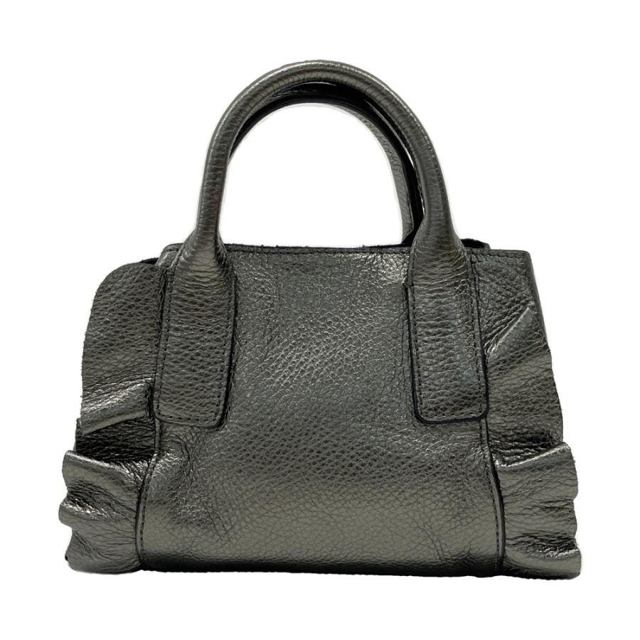 RIPANI（リパーニ） 2WAY ミニ ショルダーバッグ フリル グレー系 