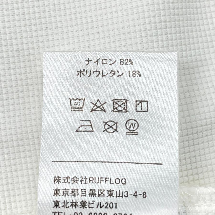 RUFFLOG（ラフロッグ） 2024年モデル ハイネック 半袖Tシャツ ホワイト