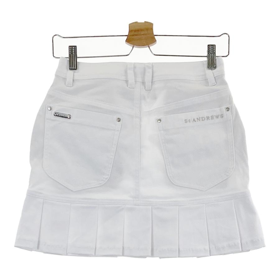 St Andrews ホワイト ゴルフスカート St ANDREWS 【新品】ST ANDREWS セントアンドリュース ストレッチ