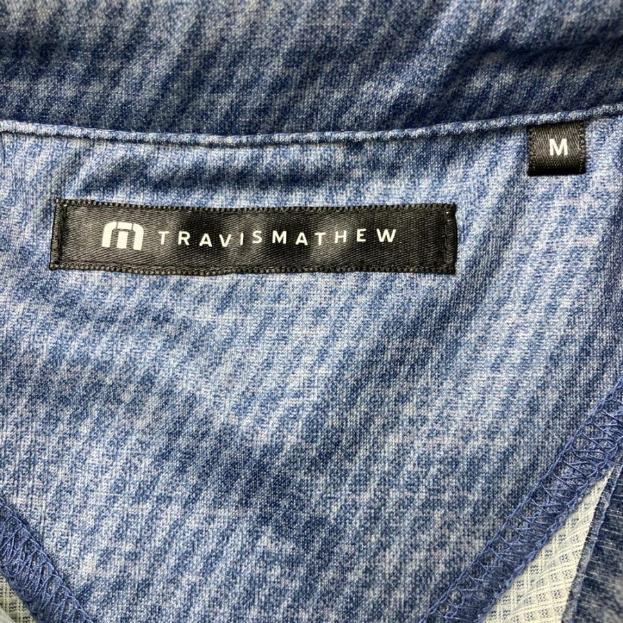 TRAVISMATHEW トラビスマシュー ロゴ刺繍入り 半袖ポロシャツ 総柄