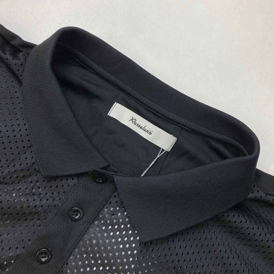 Russeluno（ラッセルノ） 【新品】RUSSELUNO メッシュ 半袖ポロシャツ