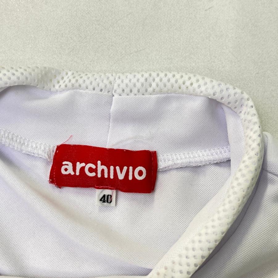新品未使用　archivio ノースリーブシャツ ホワイト　サイズ40 archivio（アルチビオ） ノースリーブシャツ ホワイト系 40 ゴルフ