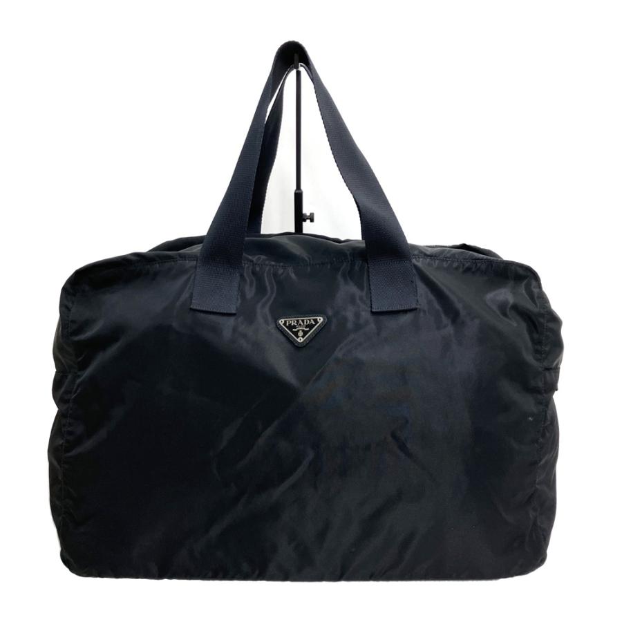 PRADA プラダ 25 ナイロン ボストンバッグ ブラック系 : ブランド古着