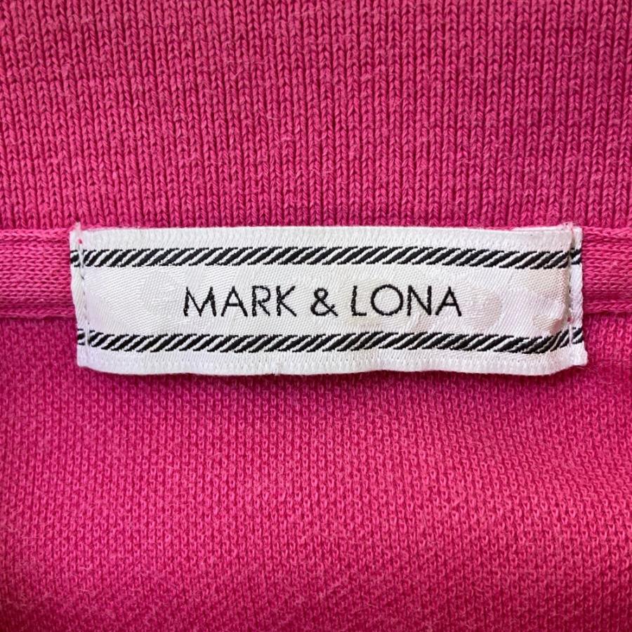 MARK&LONA マークアンドロナ 半袖ポロシャツ ピンク系 L ゴルフウェア