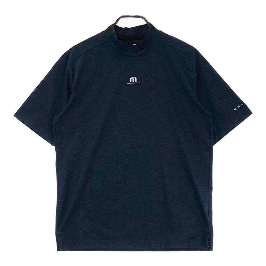 [新品]TravisMathew ゴルフシャツ 半袖 ネイビー TRAVISMATHEW トラビスマシュー ハイネック 半袖Tシャツ ネイビー系 M